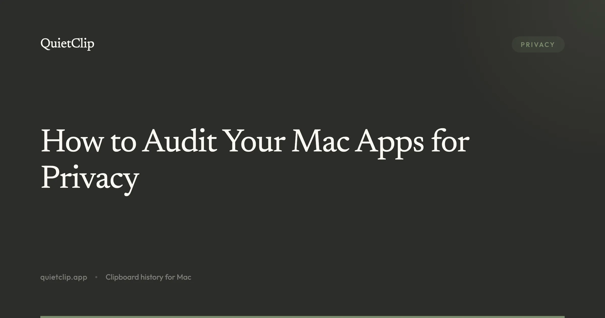 How to Audit Your Mac Apps for Privacy