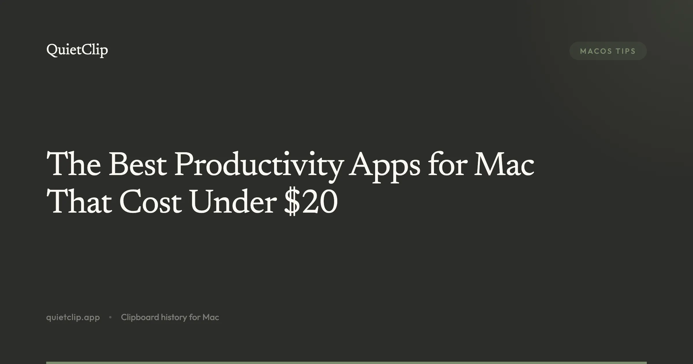 The Best Productivity Apps for Mac That Cost Under $20