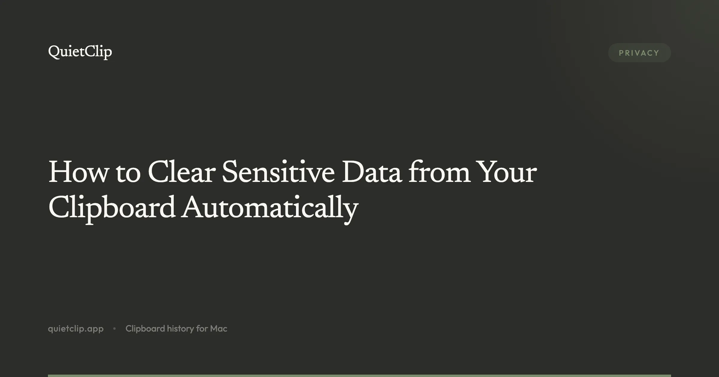 How to Clear Sensitive Data from Your Clipboard Automatically