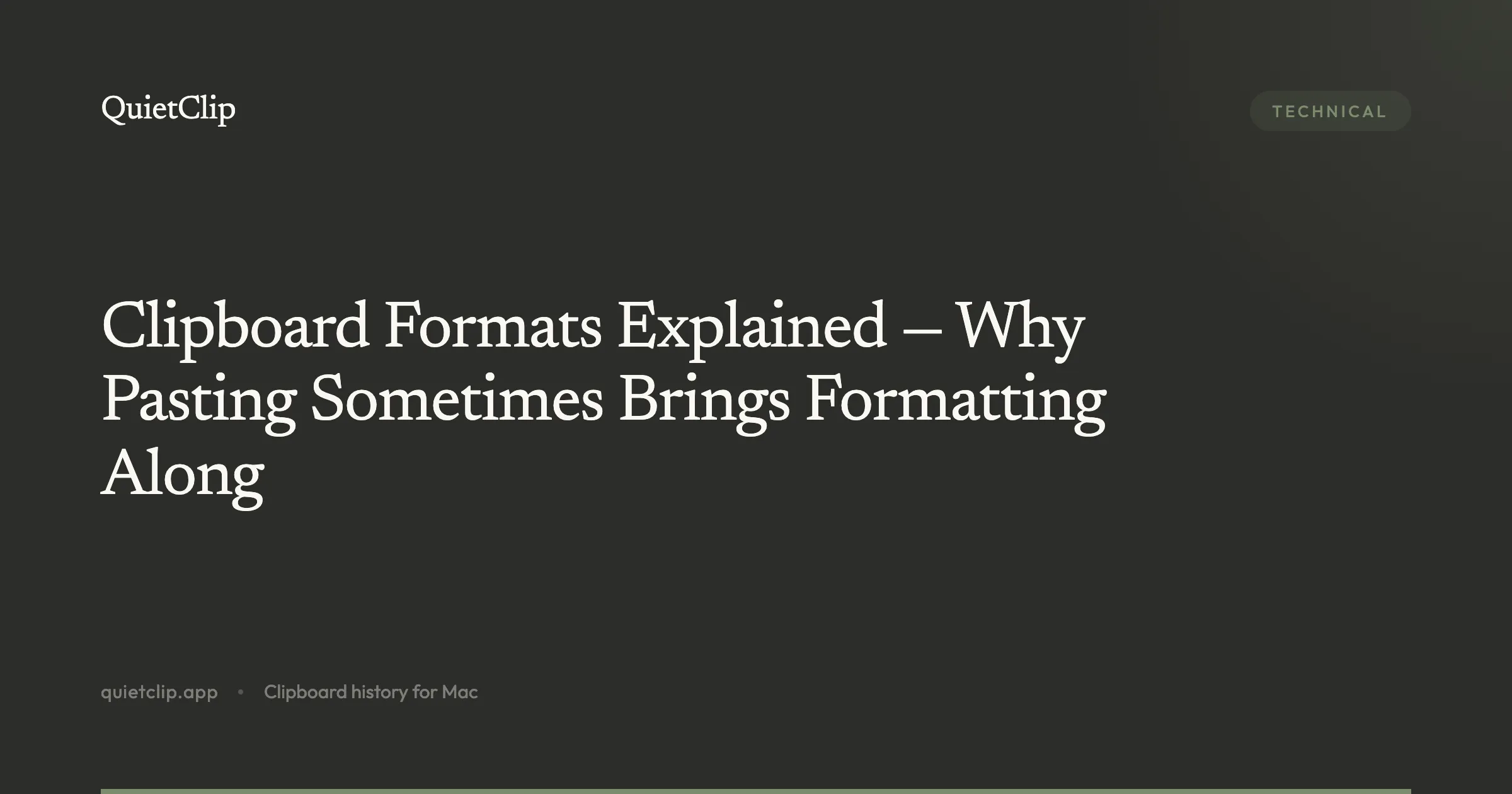 Clipboard Formats Explained — Why Pasting Sometimes Brings Formatting Along