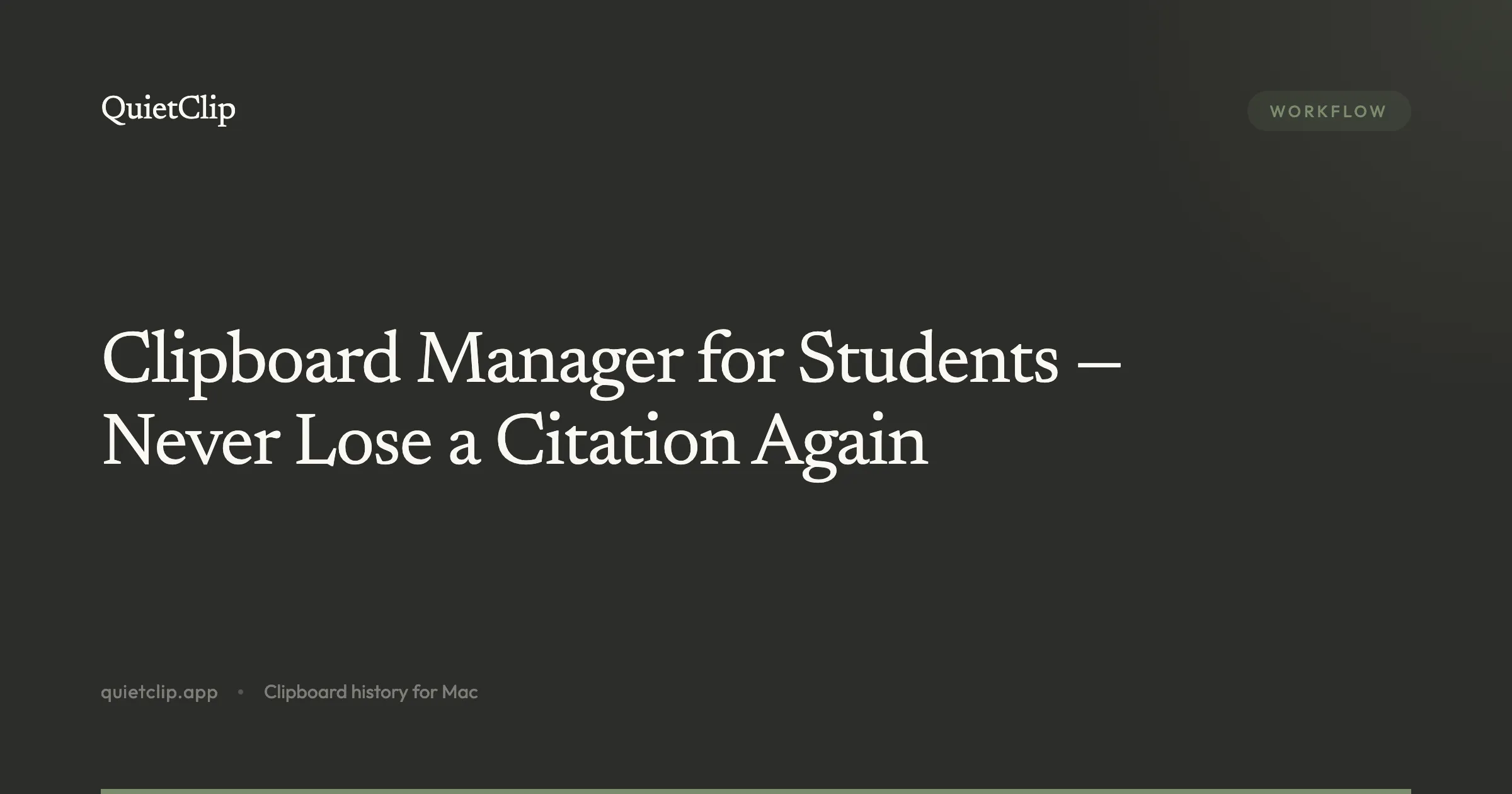 Clipboard Manager for Students — Never Lose a Citation Again