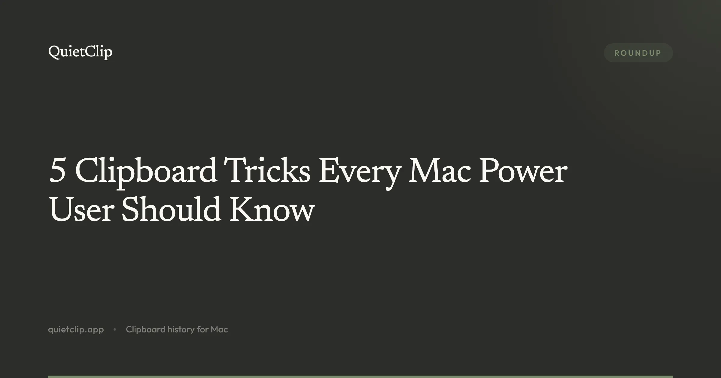 5 Clipboard Tricks Every Mac Power User Should Know
