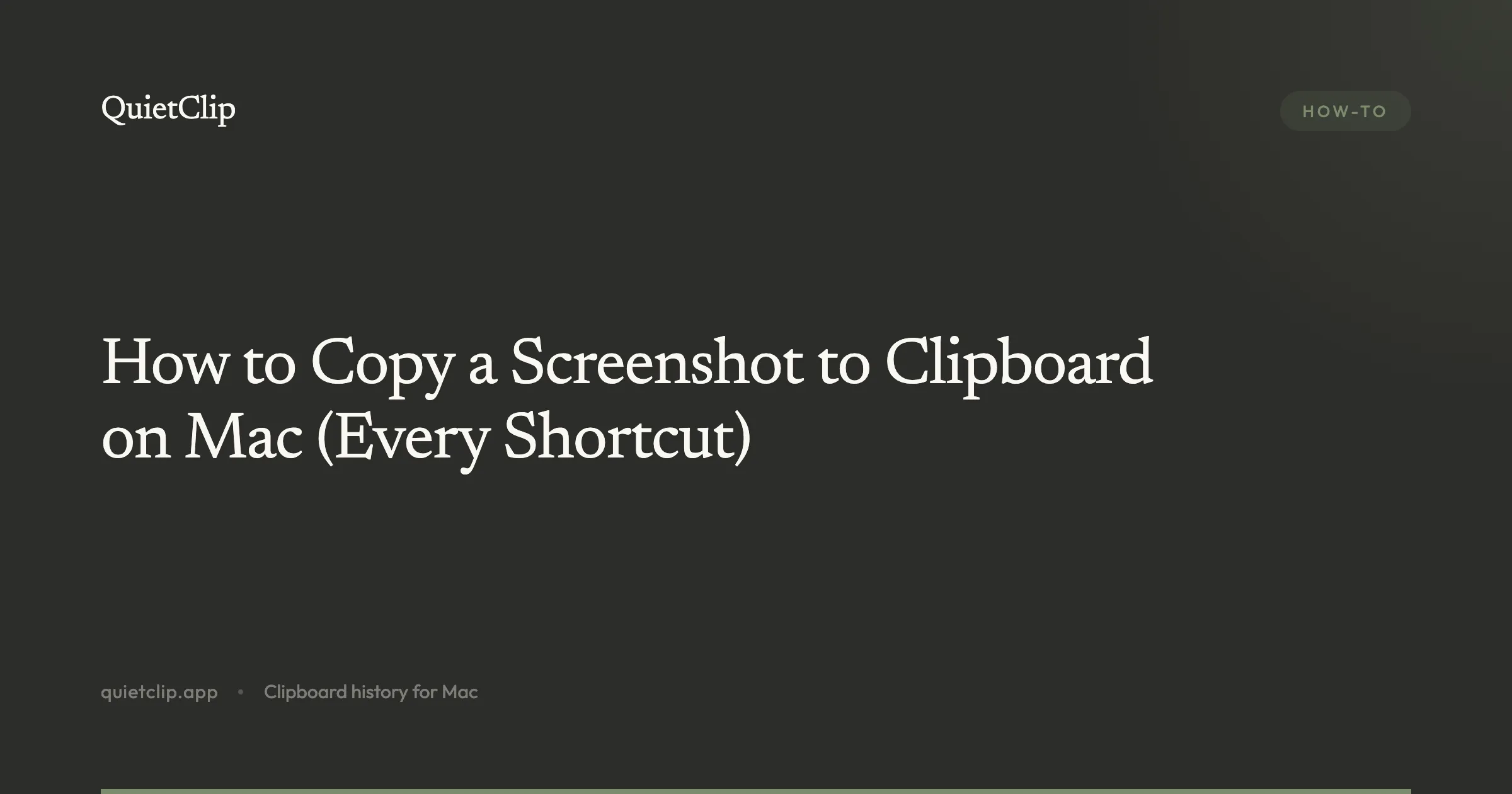 How to Copy a Screenshot to Clipboard on Mac (Every Shortcut)