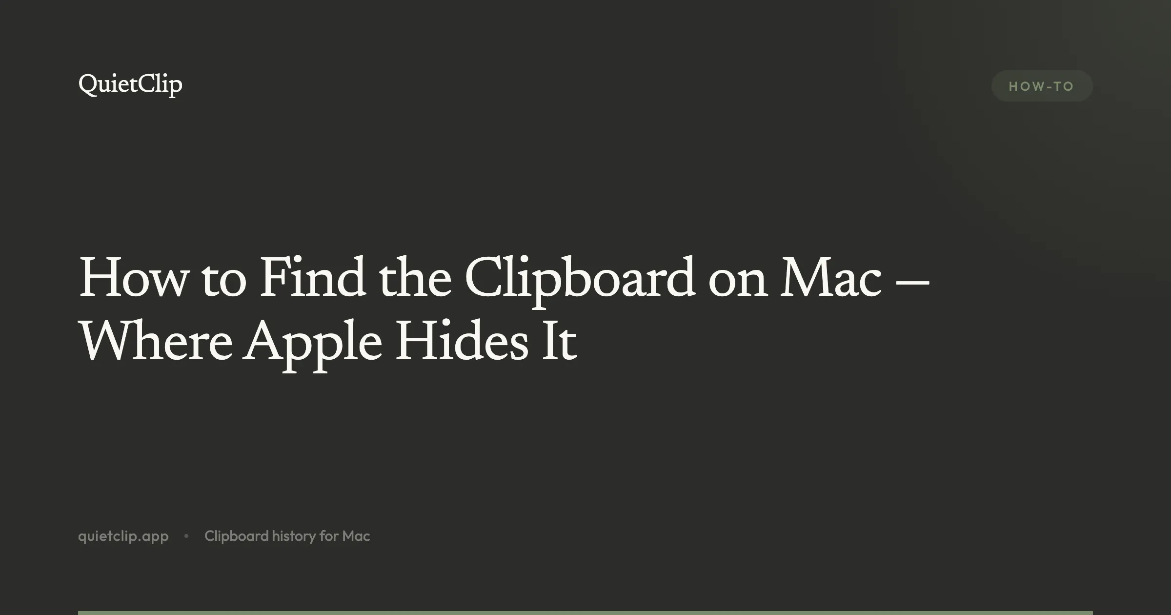 How to Find the Clipboard on Mac — Where Apple Hides It
