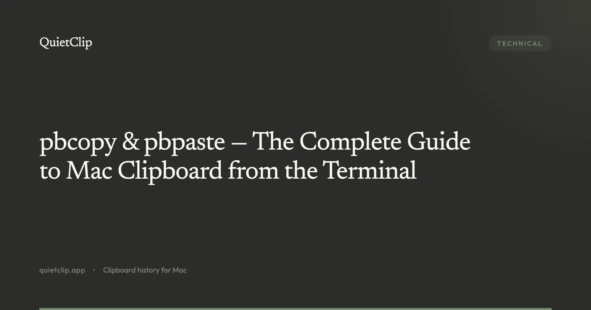 pbcopy & pbpaste — The Complete Guide to Mac Clipboard from the Terminal