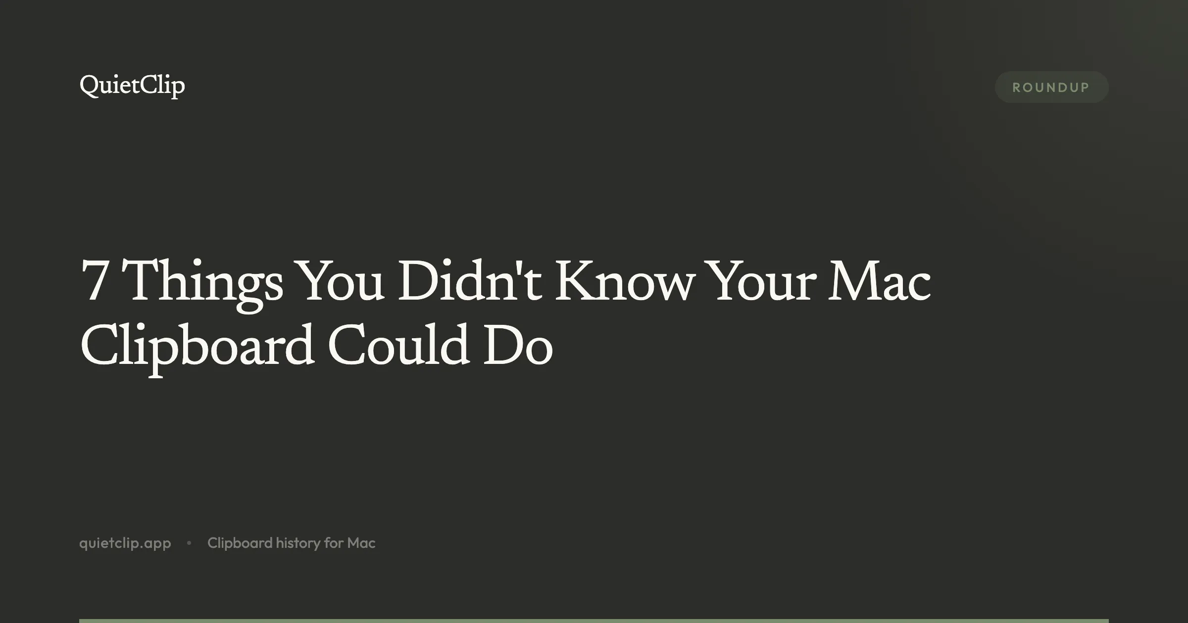 7 Things You Didn't Know Your Mac Clipboard Could Do