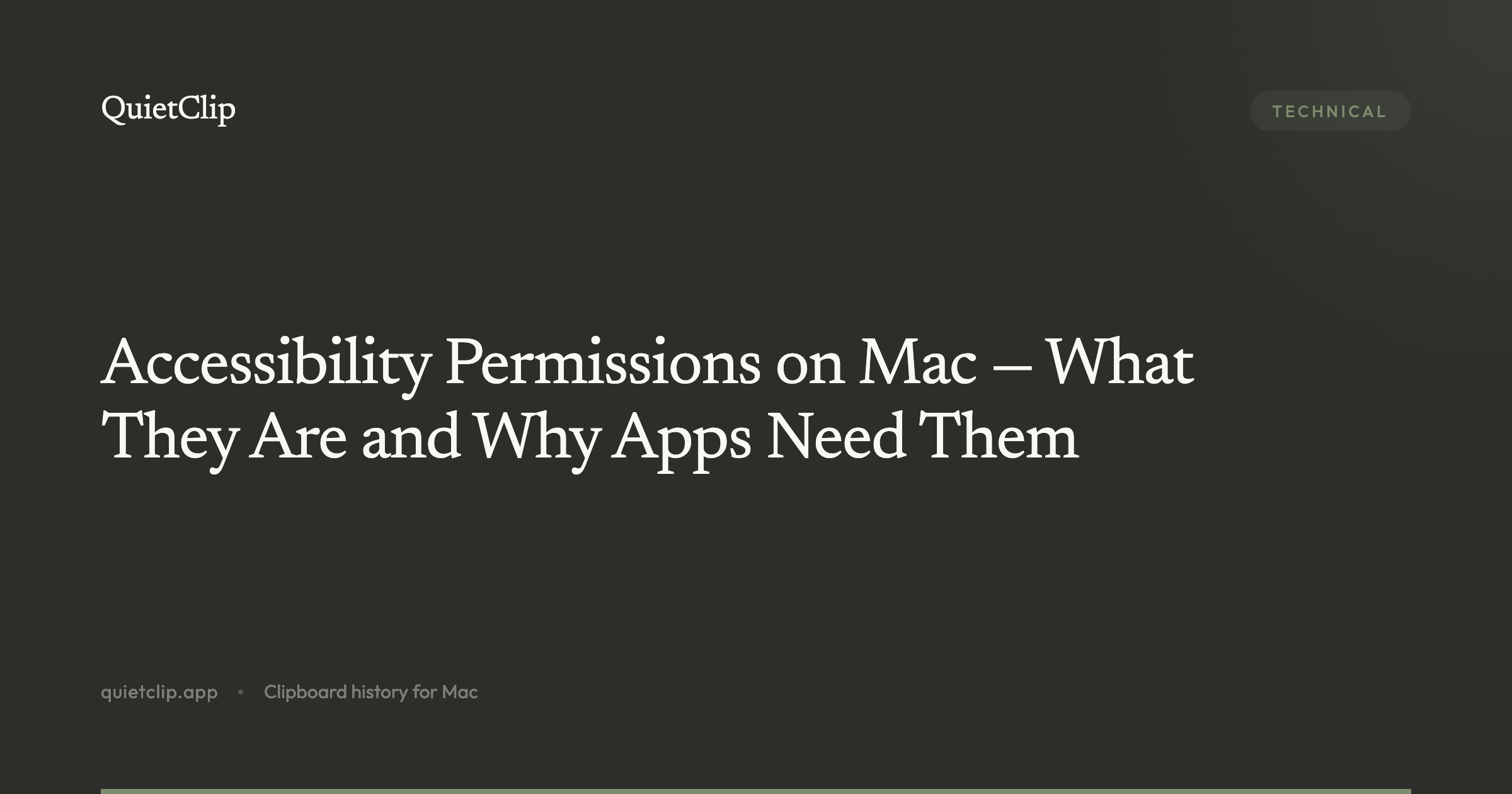 Accessibility Permissions on Mac — What They Are and Why Apps Need Them
