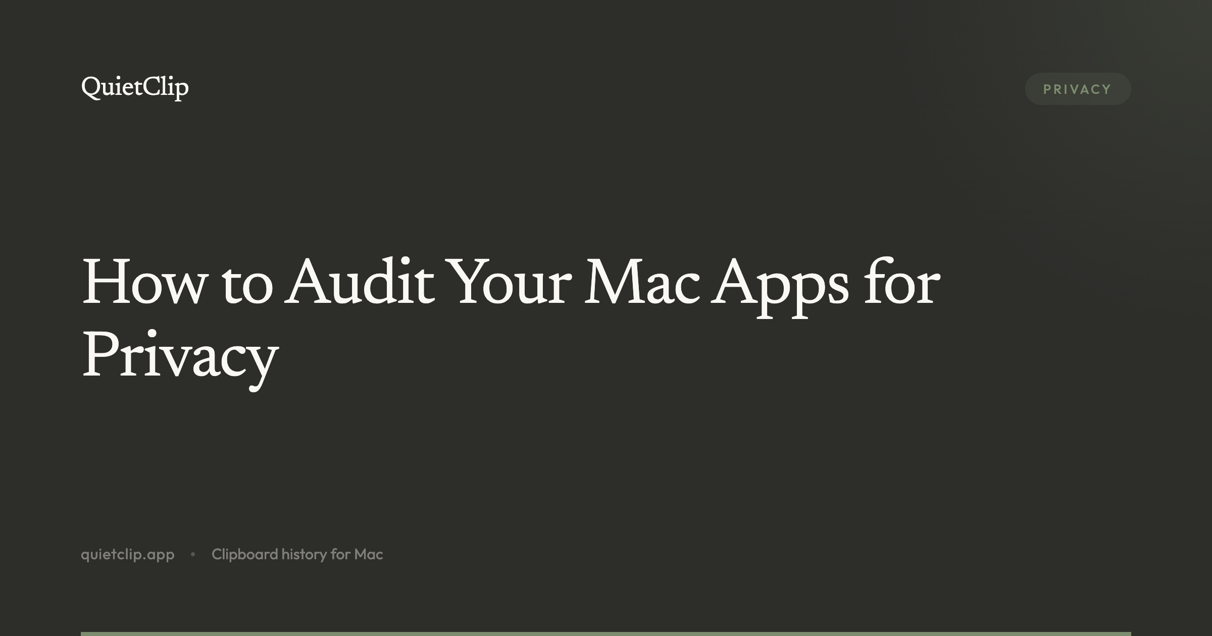 How to Audit Your Mac Apps for Privacy