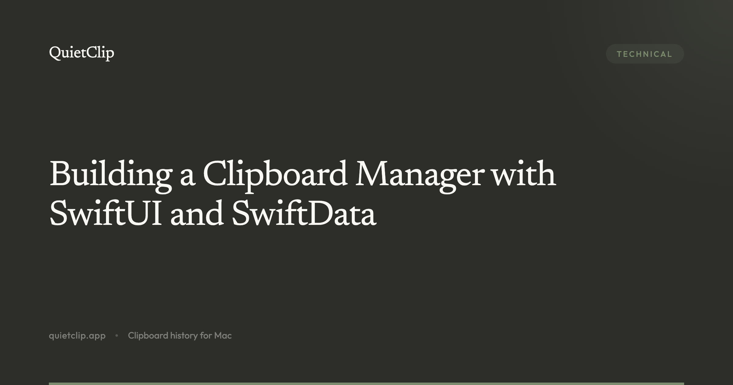 Building a Clipboard Manager with SwiftUI and SwiftData