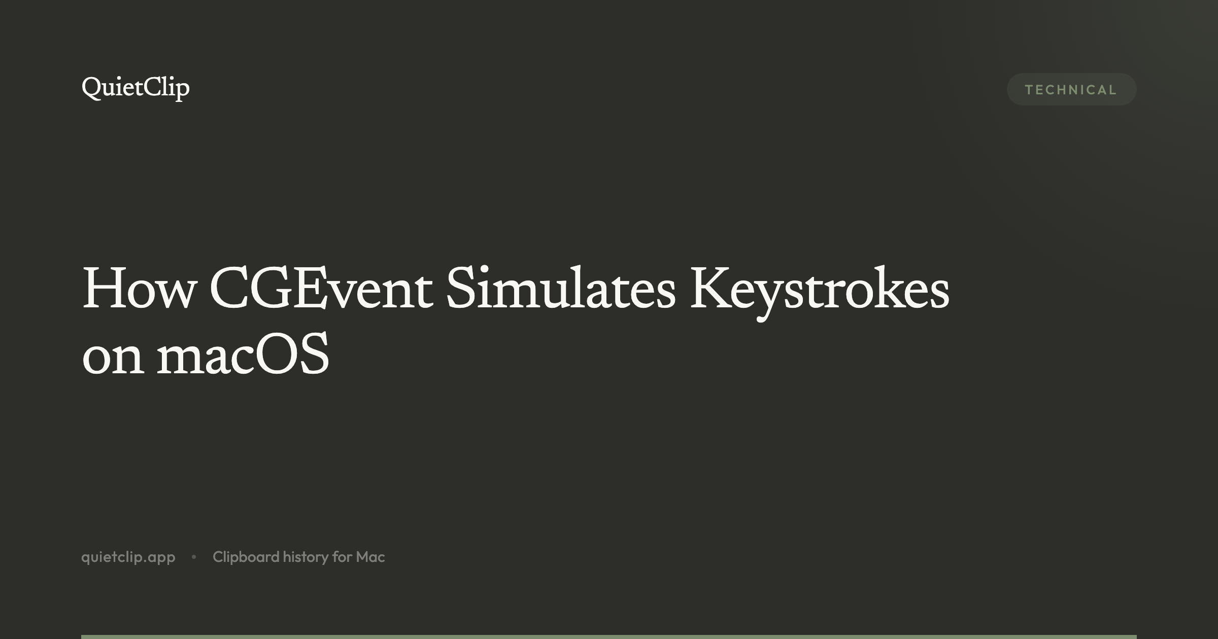 How CGEvent Simulates Keystrokes on macOS