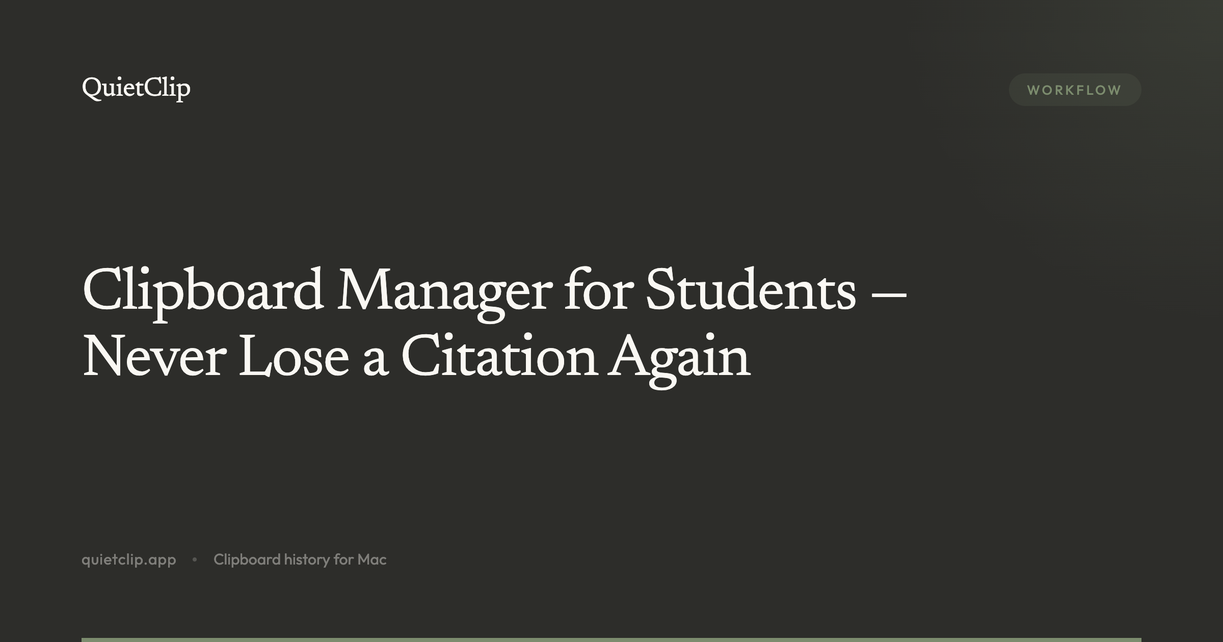 Clipboard Manager for Students — Never Lose a Citation Again