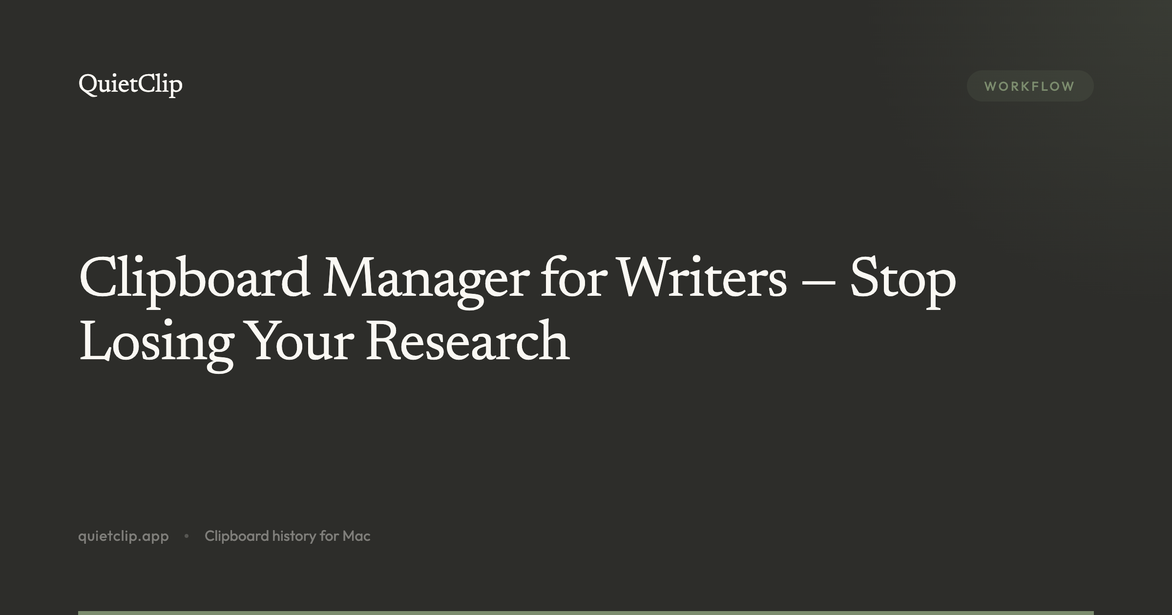 Clipboard Manager for Writers — Stop Losing Your Research