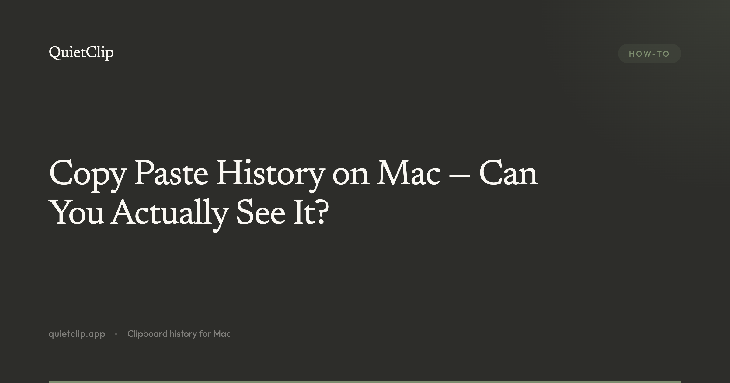 Copy Paste History on Mac — Can You Actually See It?